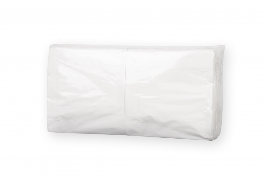 Servítky koktailové bielé 24x24 300ks
