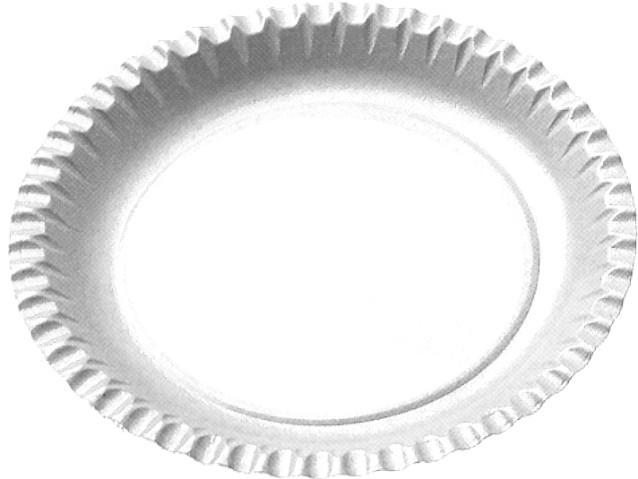 Tanier papierový plytký 23cm á-100ks