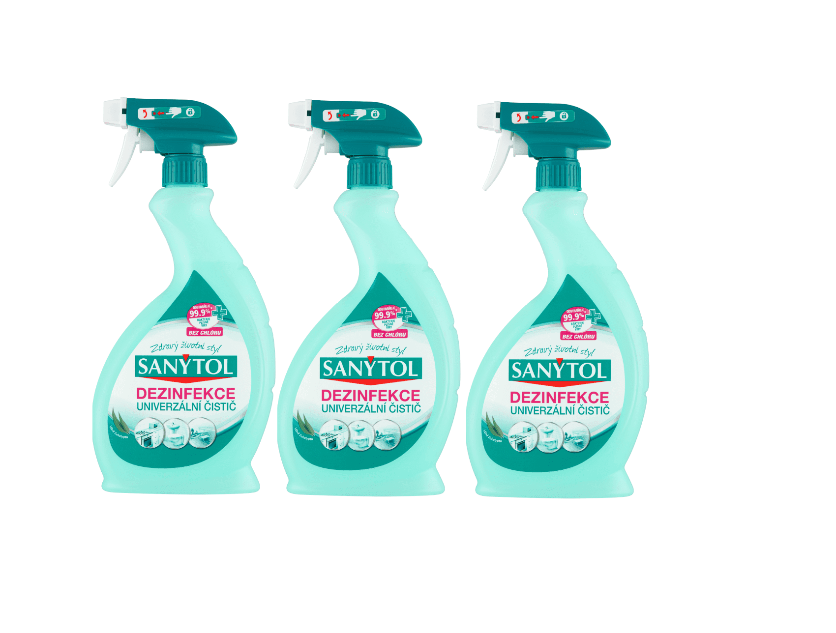 SANYTOL dezinfekčný univerzálny čistič 500ml eukalyptus