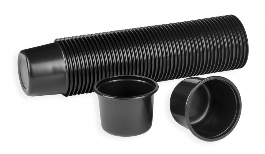 Miska okrúhla PP 500ml extra pevná čierna M115mm 50ks