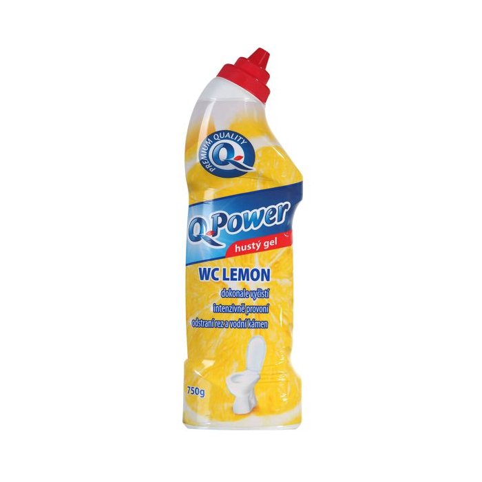 Q-Power WC gél Lemon, antibakteriálny 750ml