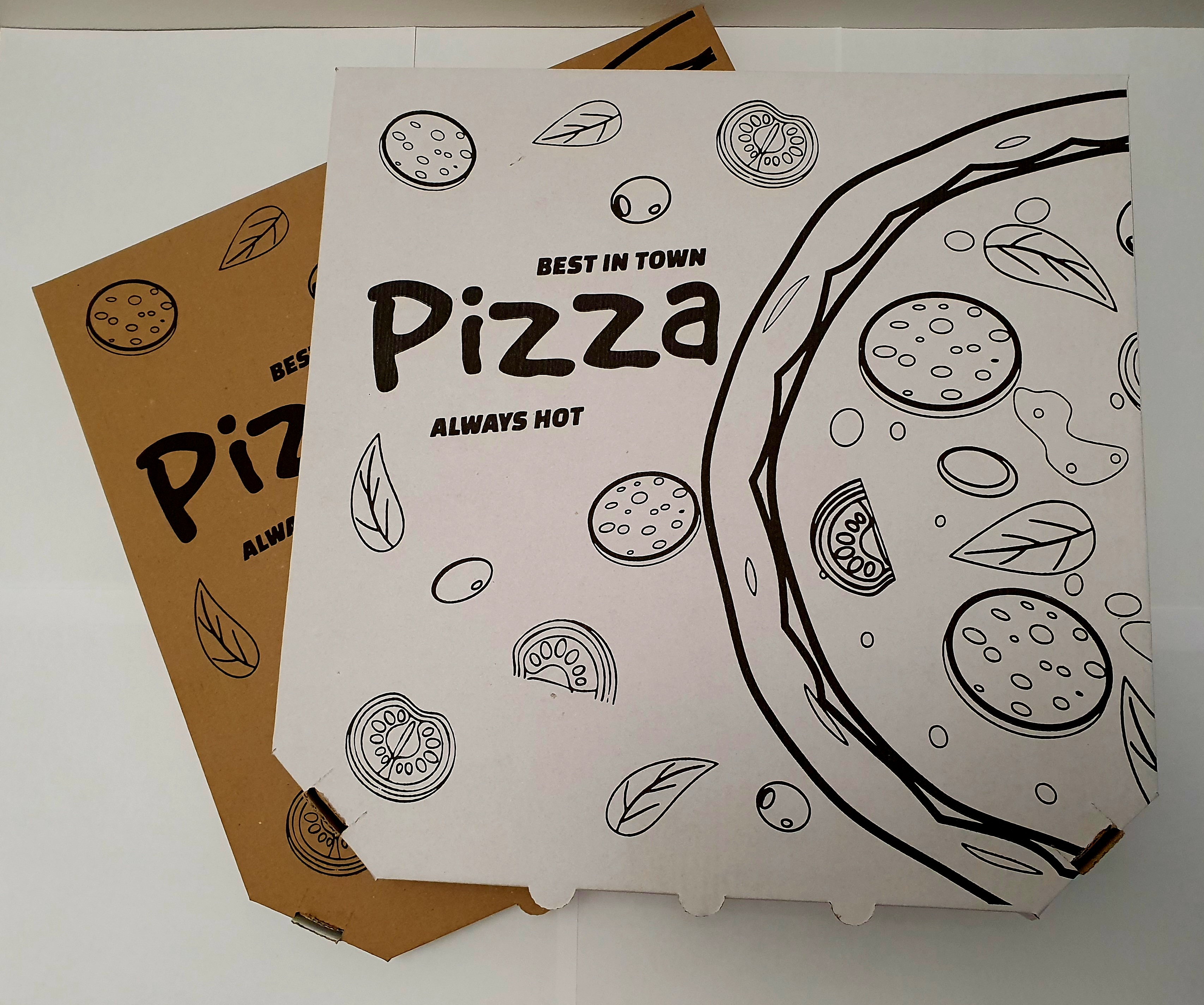 Krabica na pizzu 33x33x3cm 100ks