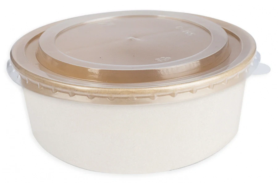 Veko PP na misku pap. 850-1200ml Kraft f165mm á-50ks