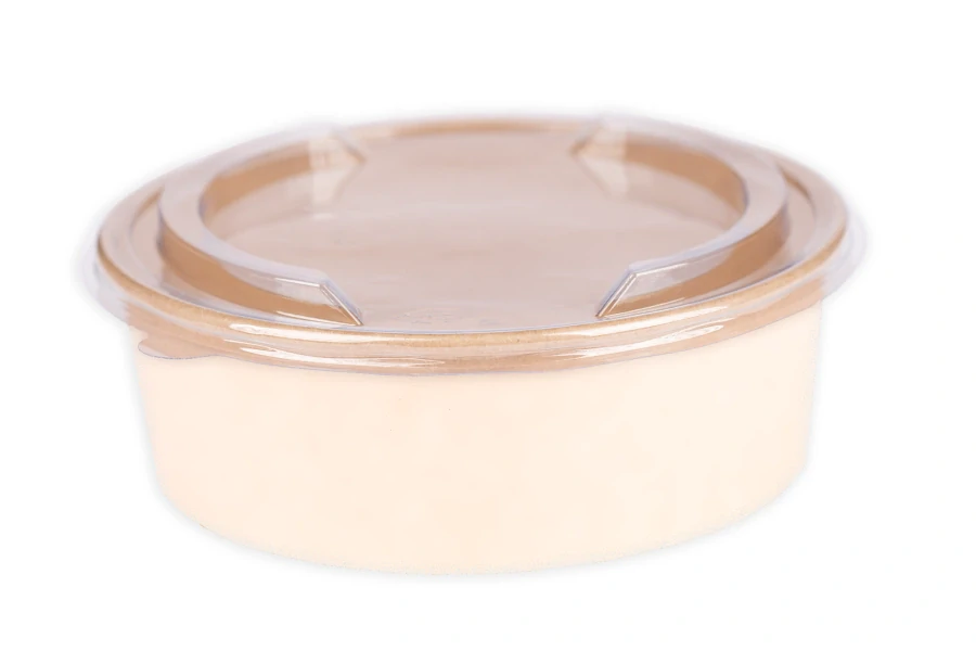 Veko PET na misku pap.1300ml Kraft f184mm á-50ks