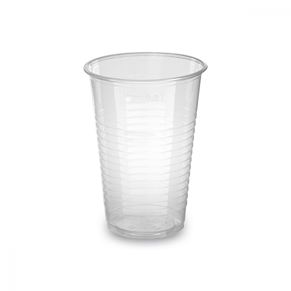 Pohár 300ml PP priehľadný 100ks