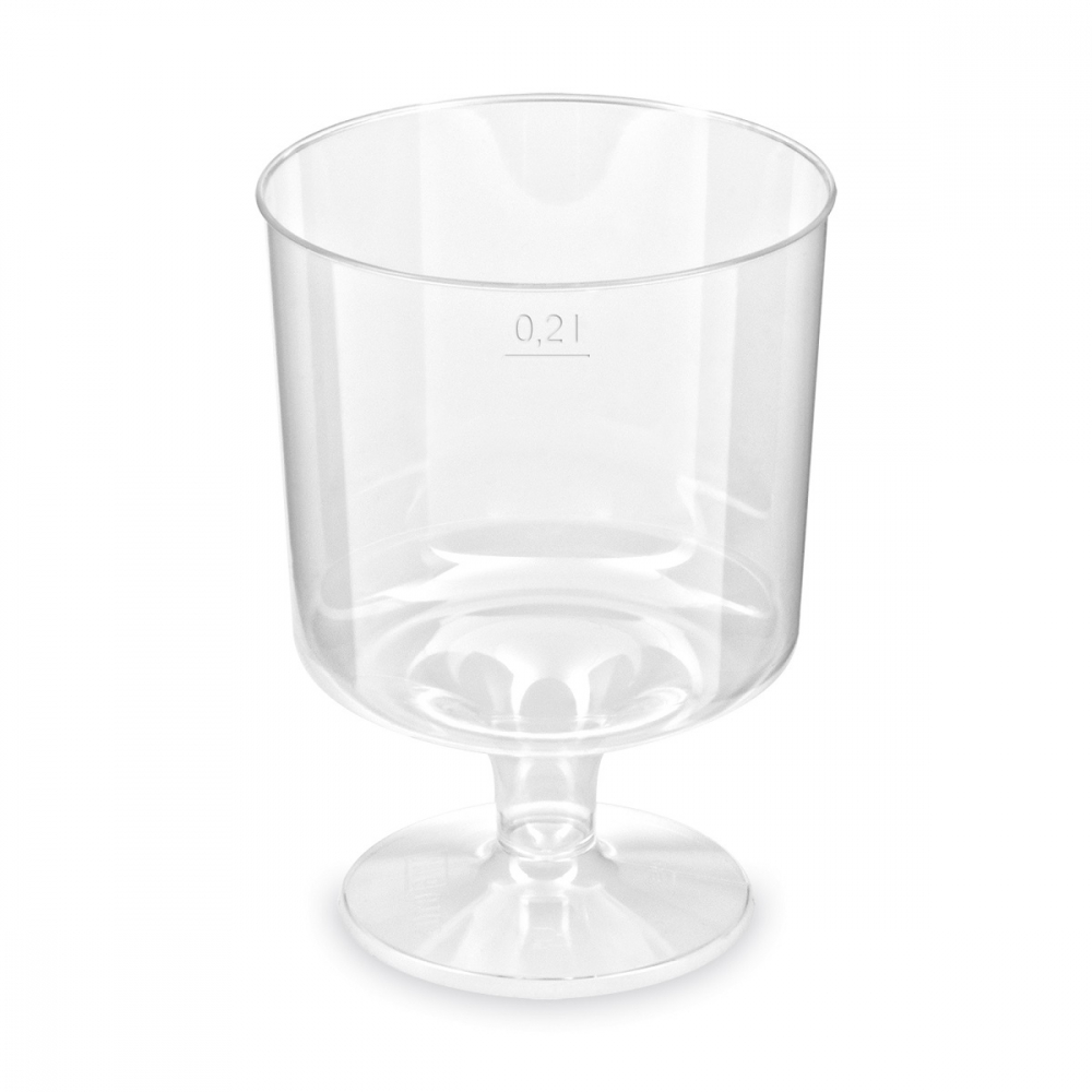Pohár na stopke 200ml-víno-kryštál 10ks