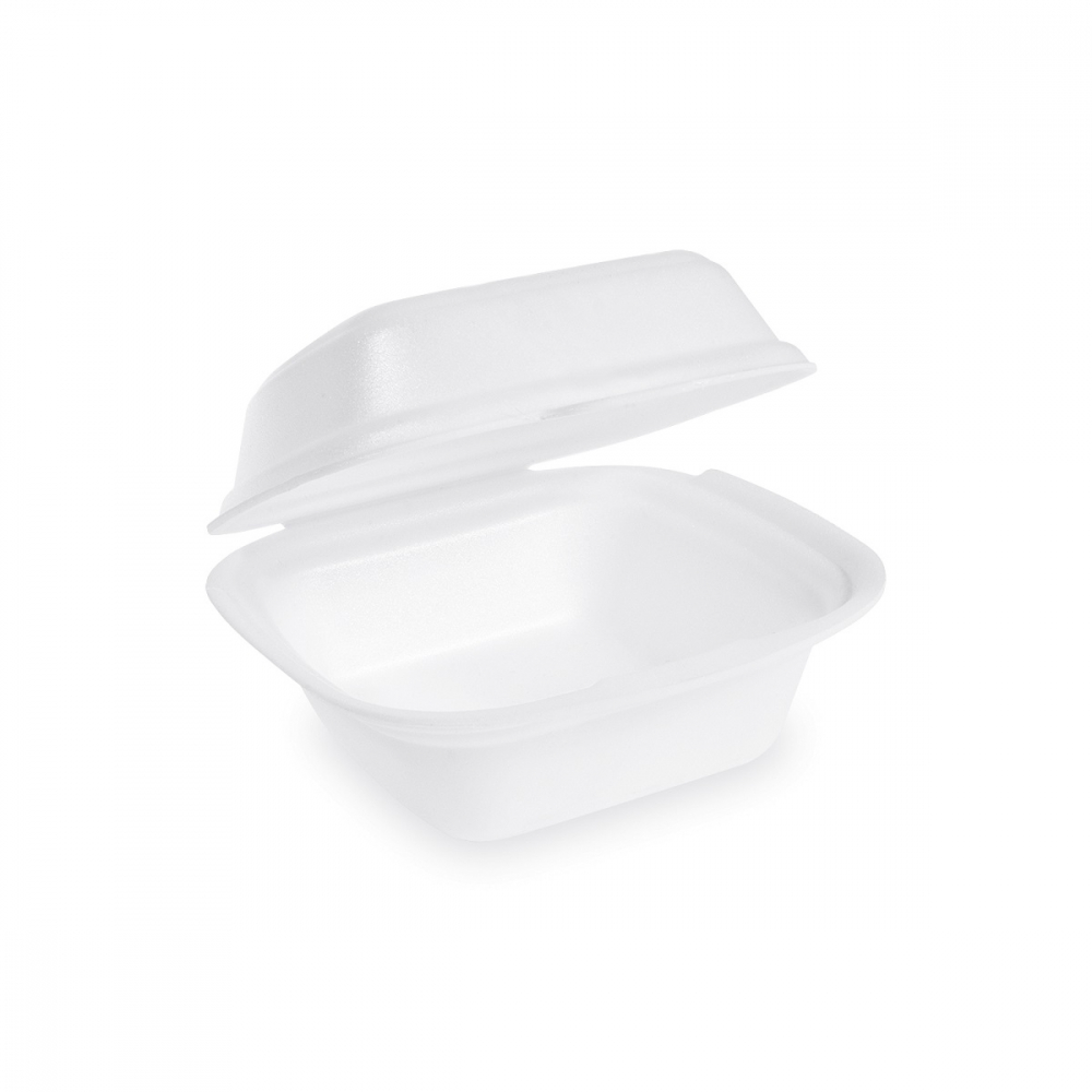 Menu box XPS na hamburger malý 145x133x75mm biely 125ks