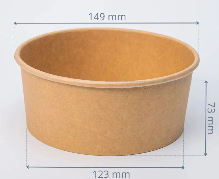 Miska papierová KRAFT 1090ml f150 á-50ks