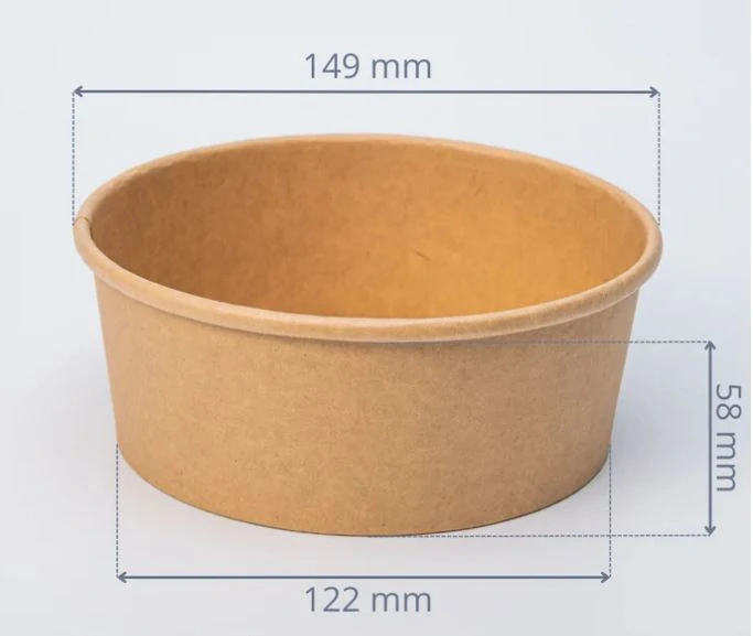 Miska papierová KRAFT 750ml f150 á-50ks