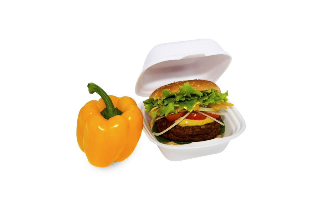 Menu box XPS na hamburger malý 145x133x75mm biely 125ks