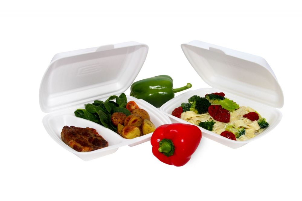 Menu box XPS 2-dielny 241x207x69mm biely 125ks 