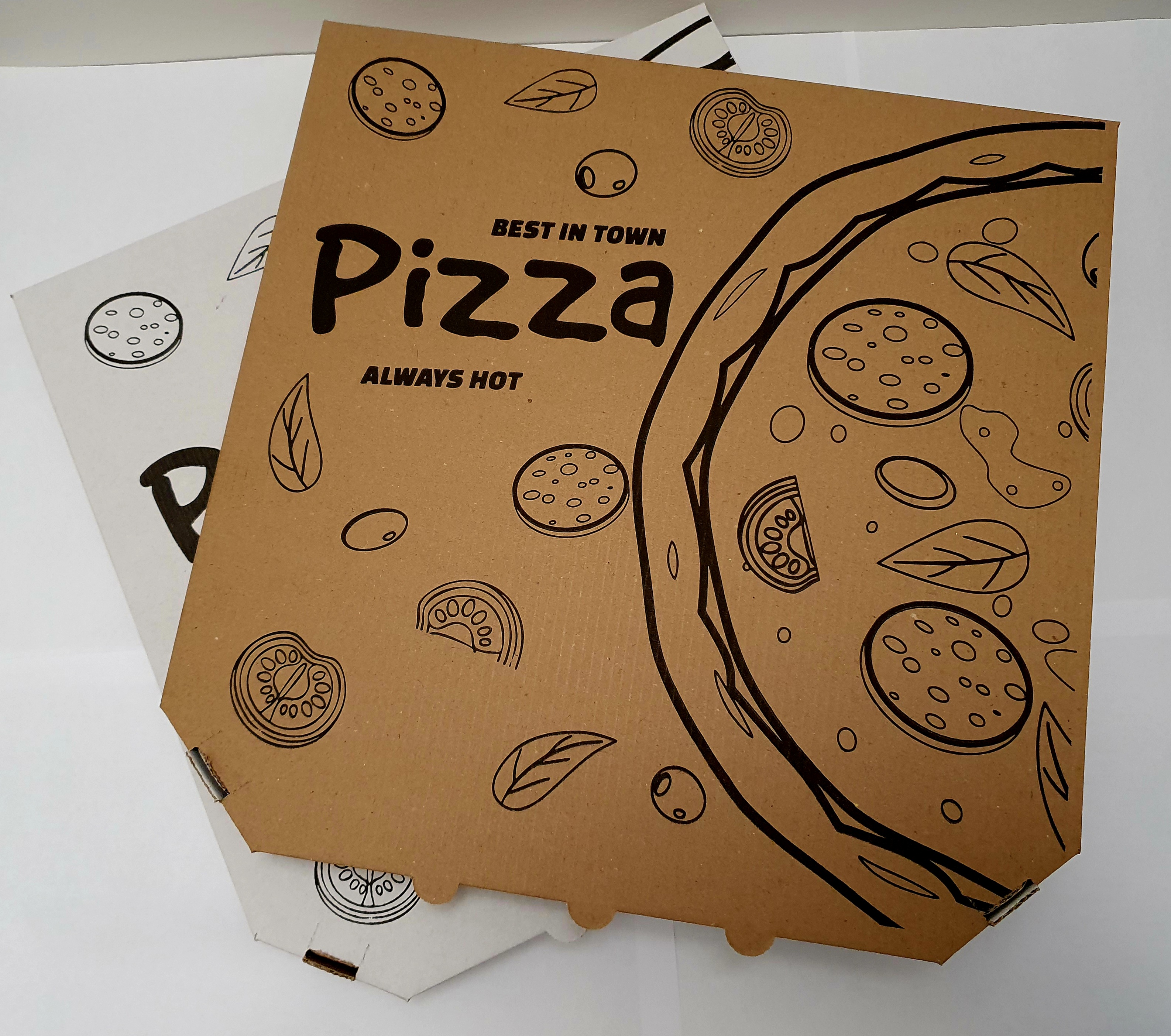 Krabica na pizzu 33x33x3cm 100ks