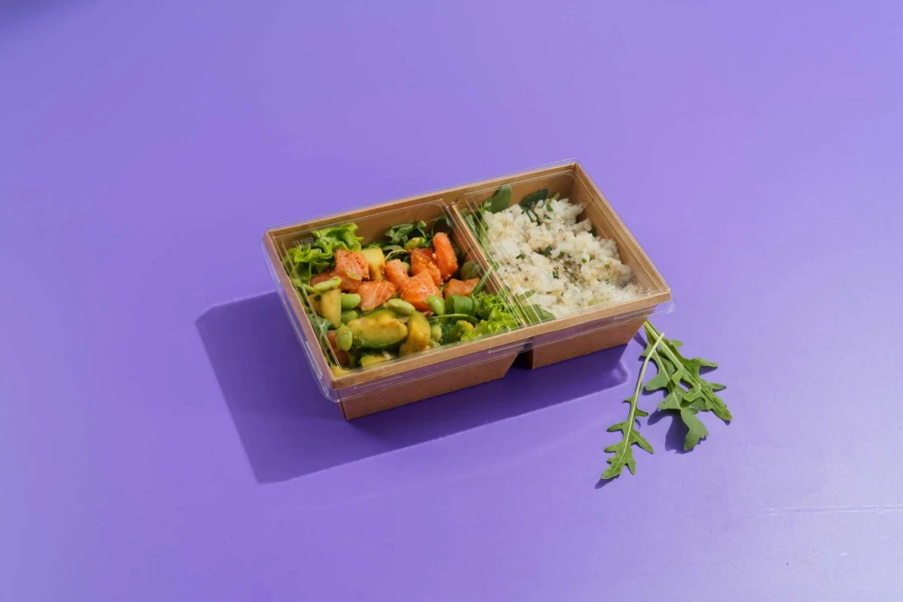 Veko rPET ploché na 2-dielné EKO-BOX OneClick 800ml á-50ks