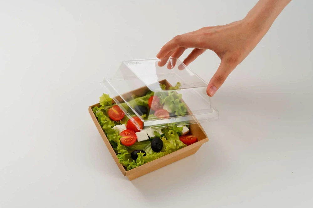 Veko rPET vypuklé 40mm na EKO-BOX OneClick 550ml á-50ks