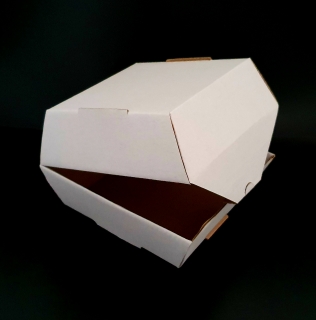 BOX hamburger 130x130x110 biely 50ks