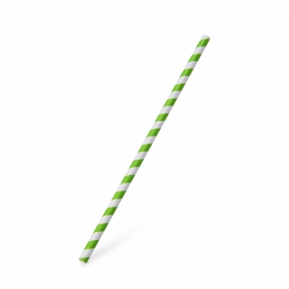 Slamka JUMBO PAP papierová 25cm 8mm zelená 100ks