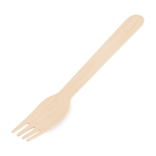 Vidlička drevená 16cm 100ks