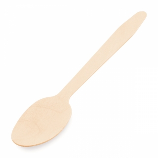 Lyžica drevená 16cm 100ks
