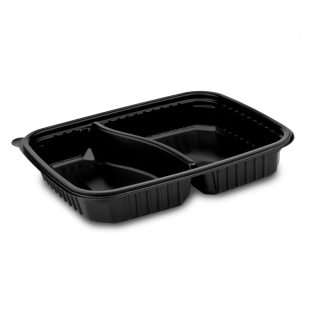 Miska PP do mikrovlnky L 1200ml 2D 250x185x40mm á-50ks