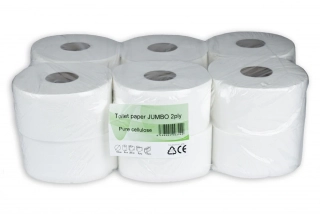 Toalet.pap.Jumbo 190 2vrst. 100% celulóza á-12ks
