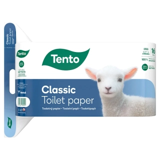 Toalet.papier 3vrst. TENTO Classic White 8x150