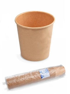 Miska papierová Kraft L 750ml f115 á-50ks