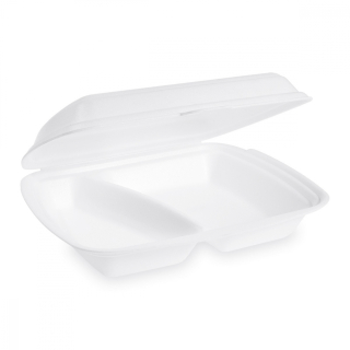 Menu box XPS 2-dielny 241x207x69mm biely 125ks 